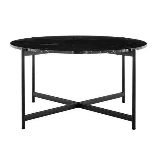 35 Round Marble Finish Coffee Table - Danya B.