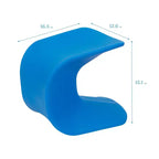 ECR4Kids Sgabello Wave Seat Perch, altezza seduta 35,5 cm - 38,3 cm, seduta flessibile, confezione da 2