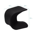 ECR4Kids Sgabello Wave Seat Perch, altezza seduta 35,5 cm - 38,3 cm, seduta flessibile, confezione da 2