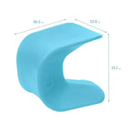 ECR4Kids Sgabello Wave Seat Perch, altezza seduta 35,5 cm - 38,3 cm, seduta flessibile, confezione da 2
