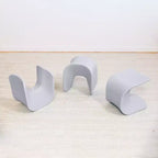 ECR4Kids Sgabello Wave Seat Perch, altezza seduta 35,5 cm - 38,3 cm, seduta flessibile, confezione da 2