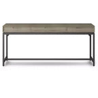 Scrittoio Devlin Mid-Century in Legno Massello con Cassetti - WyndenHall