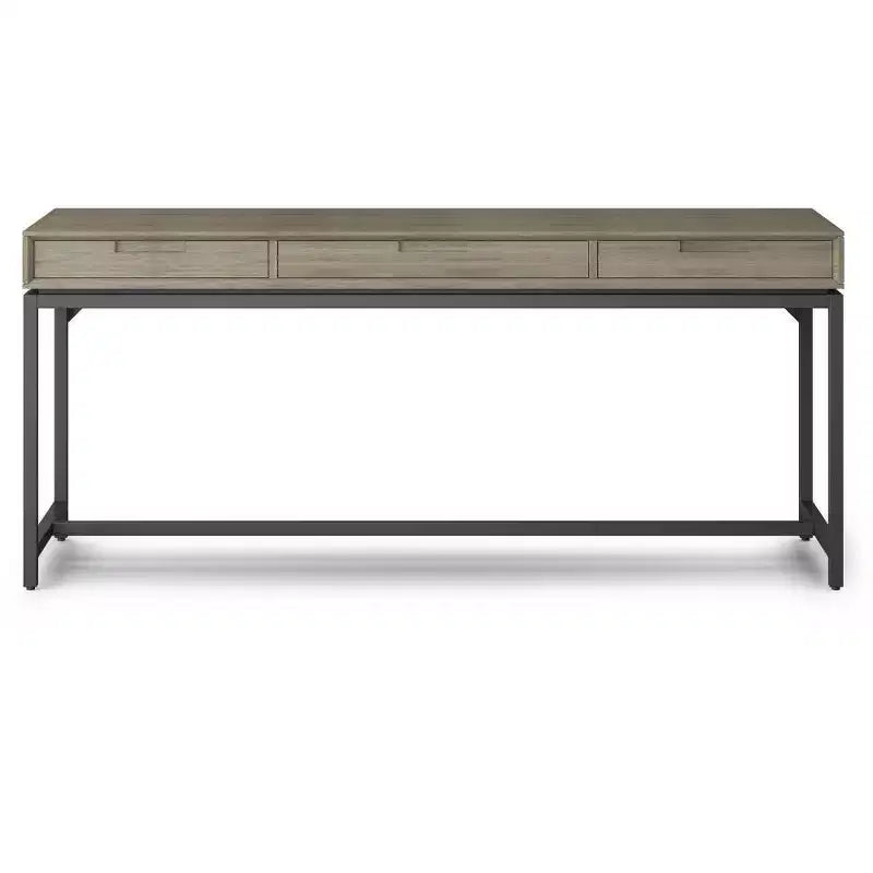 Scrittoio Devlin Mid-Century in Legno Massello con Cassetti - WyndenHall