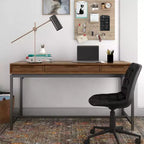Scrittoio Devlin Mid-Century in Legno Massello con Cassetti - WyndenHall