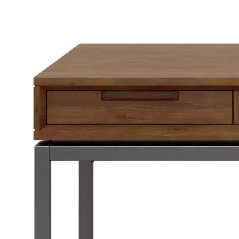 Scrittoio Devlin Mid-Century in Legno Massello con Cassetti - WyndenHall