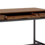 Scrittoio Devlin Mid-Century in Legno Massello con Cassetti - WyndenHall