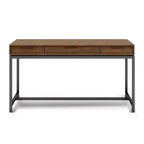 Scrittoio Devlin Mid-Century in Legno Massello con Cassetti - WyndenHall
