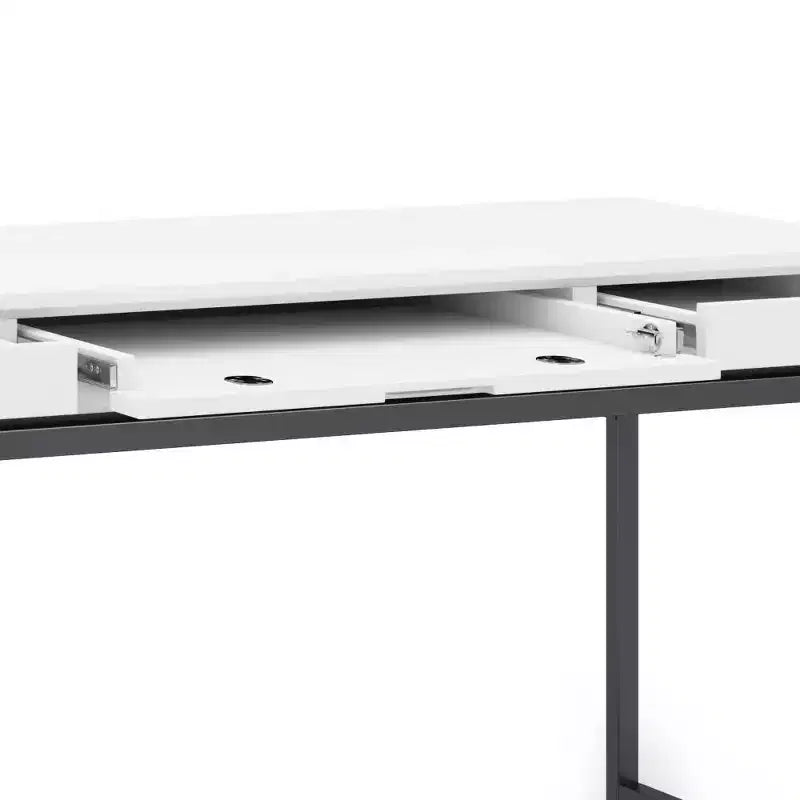 Scrittoio Devlin Mid-Century in Legno Massello con Cassetti - WyndenHall