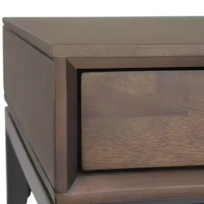 Scrittoio Devlin Mid-Century in Legno Massello con Cassetti - WyndenHall