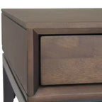 Scrittoio Devlin Mid-Century in Legno Massello con Cassetti - WyndenHall