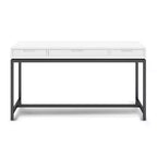Scrittoio Devlin Mid-Century in Legno Massello con Cassetti - WyndenHall