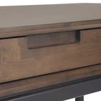Scrittoio Devlin Mid-Century in Legno Massello con Cassetti - WyndenHall