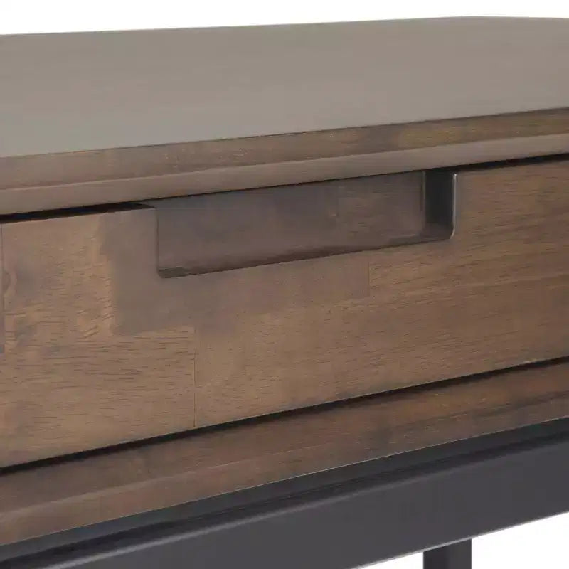 Scrittoio Devlin Mid-Century in Legno Massello con Cassetti - WyndenHall