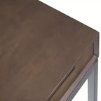 Scrittoio Devlin Mid-Century in Legno Massello con Cassetti - WyndenHall