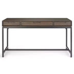 Scrittoio Devlin Mid-Century in Legno Massello con Cassetti - WyndenHall