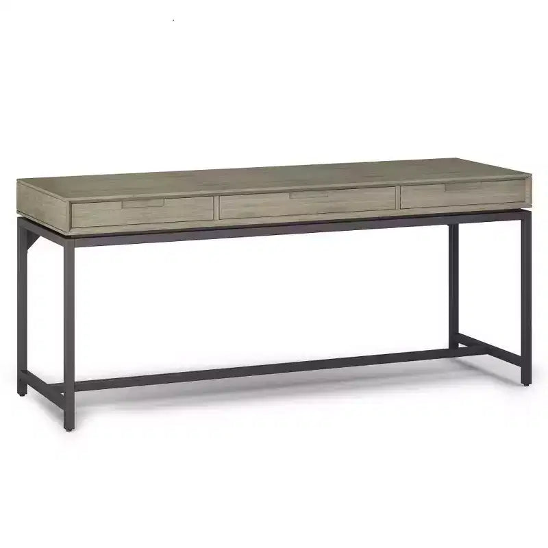 Scrittoio Devlin Mid-Century in Legno Massello con Cassetti - WyndenHall