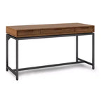Scrittoio Devlin Mid-Century in Legno Massello con Cassetti - WyndenHall