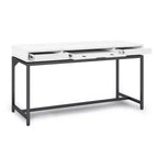 Scrittoio Devlin Mid-Century in Legno Massello con Cassetti - WyndenHall