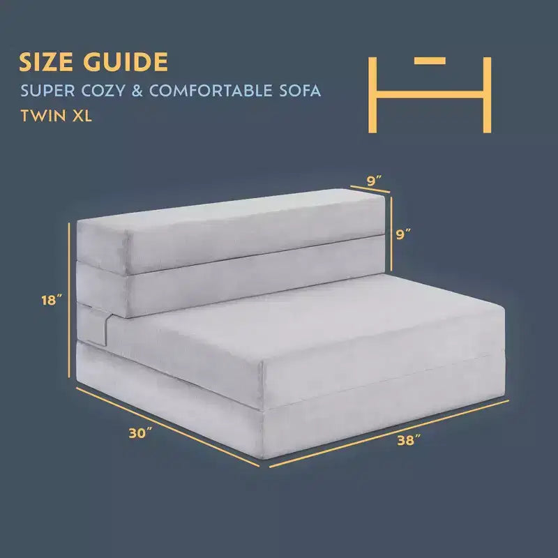 Materasso pieghevole Heyward, divano letto pieghevole 4.5 e materasso pieghevole
