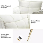 Set di 2 Poltrone Moderne in Velluto Jonat con Gambe in Metallo per Camera da Letto e Soggiorno | ART OF LIVING DESIGNS