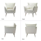 Set di 2 Poltrone Moderne in Velluto Jonat con Gambe in Metallo per Camera da Letto e Soggiorno | ART OF LIVING DESIGNS