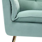 Set di 2 Poltrone Moderne in Velluto Jonat con Gambe in Metallo per Camera da Letto e Soggiorno | ART OF LIVING DESIGNS
