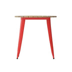 Flash Furniture Declan, Tavolo da Pranzo per Interni/Esterni per Uso Commerciale, Piano Rotondo in Poliresina per Tutte le Stagioni da 76 cm con Base in Acciaio