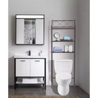 Salvaspazio e Organizer in metallo sopra il WC - J&V TEXTILES