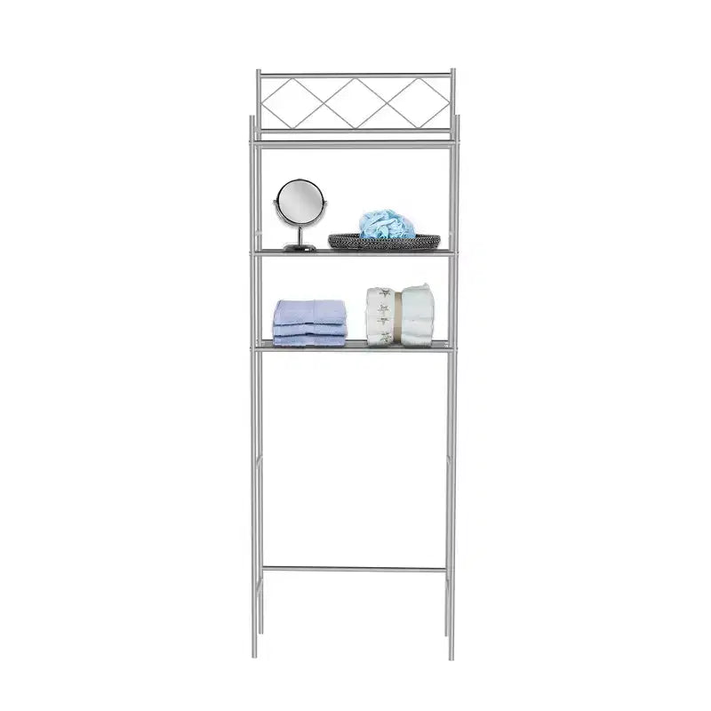 Salvaspazio e Organizer in metallo sopra il WC - J&V TEXTILES