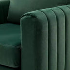 Set di 2 Poltrone Club Imbottite Moderne Iapygia con Piedini in Metallo per Camera da Letto | ART OF LIVING DESIGNS
