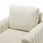 Set di 2 Poltrone Club Imbottite Moderne Iapygia con Piedini in Metallo per Camera da Letto | ART OF LIVING DESIGNS