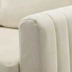 Set di 2 Poltrone Club Imbottite Moderne Iapygia con Piedini in Metallo per Camera da Letto | ART OF LIVING DESIGNS