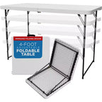 Folding Table White Plastic, BY Sorfey