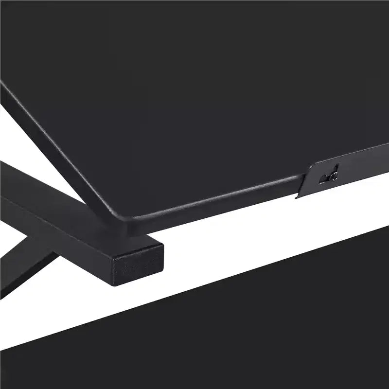 Yaheetech Tavolo da Disegno Regolabile e Set Sgabello Nero