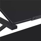 Yaheetech Tavolo da Disegno Regolabile e Set Sgabello Nero