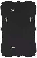 Specchio da parete decorativo rettangolare Fabrina di Possini Euro Design, moderno con bordo smussato, cornice a specchio in vetro a forma di fiore, 66 cm di larghezza per bagno o camera da letto