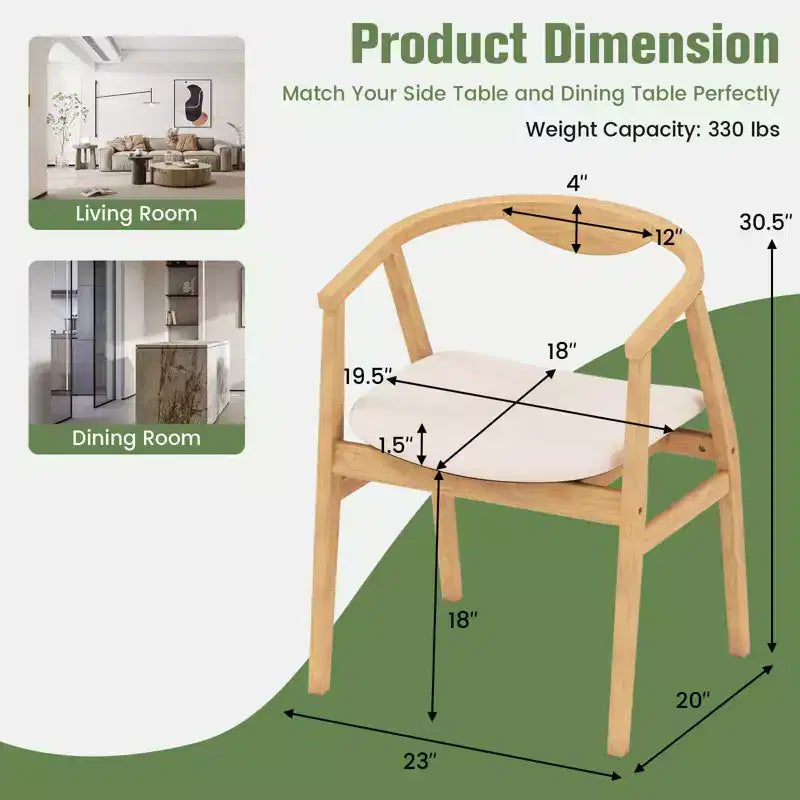 Costway Sedia Accent in Bambù Poltrona Moderna in Bambù Poltrona da Salotto Imbottita per Soggiorno