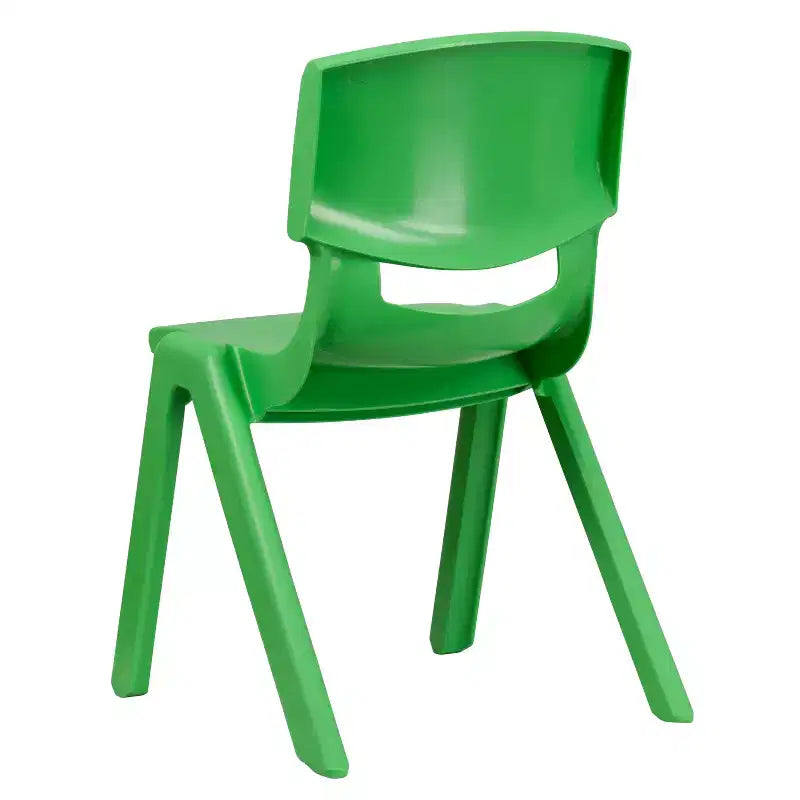 Sedia scolastica impilabile in plastica Emma and Oliver, confezione da 5, altezza seduta 39,4 cm