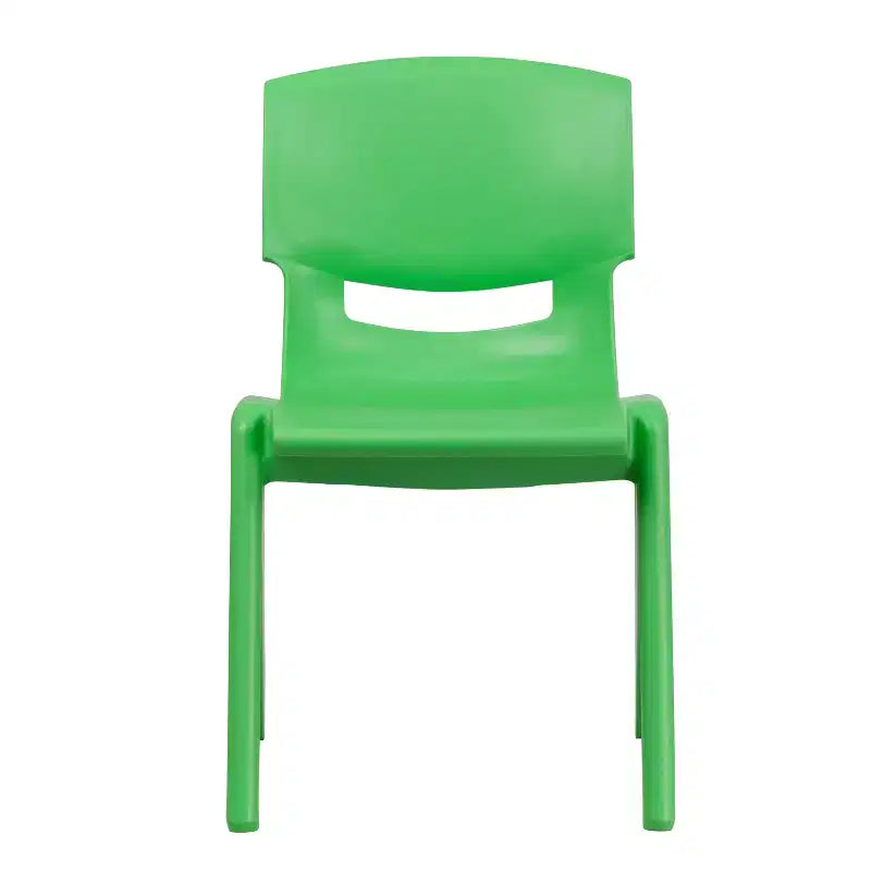 Sedia scolastica impilabile in plastica Emma and Oliver, confezione da 5, altezza seduta 39,4 cm