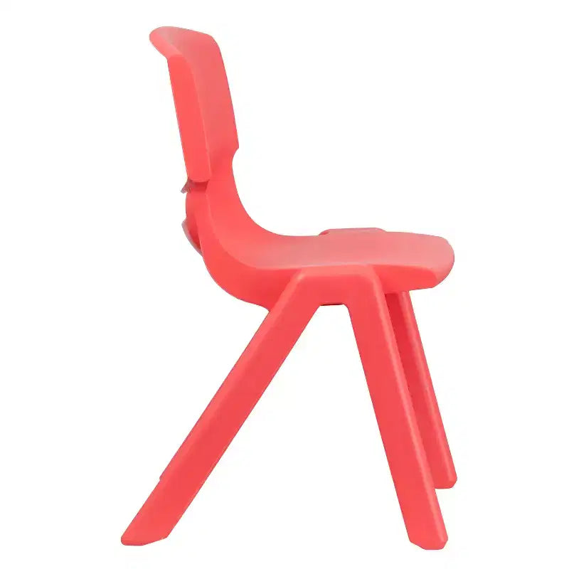 Sedia scolastica impilabile in plastica Emma and Oliver, confezione da 5, altezza seduta 39,4 cm