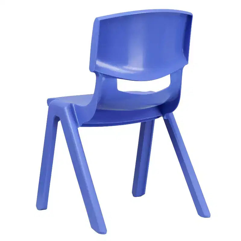 Sedia scolastica impilabile in plastica Emma and Oliver, confezione da 5, altezza seduta 39,4 cm