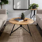 Tavolino rotondo in legno Kate e Laurel Pallson