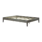 Struttura letto a piattaforma matrimoniale in legno massello Plank+Beam