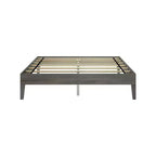 Struttura letto a piattaforma matrimoniale in legno massello Plank+Beam