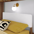 Letto a Castello a L Max & Lily Mid-Century Modern, Singolo su Una Piazza e Mezza, Legno Massello