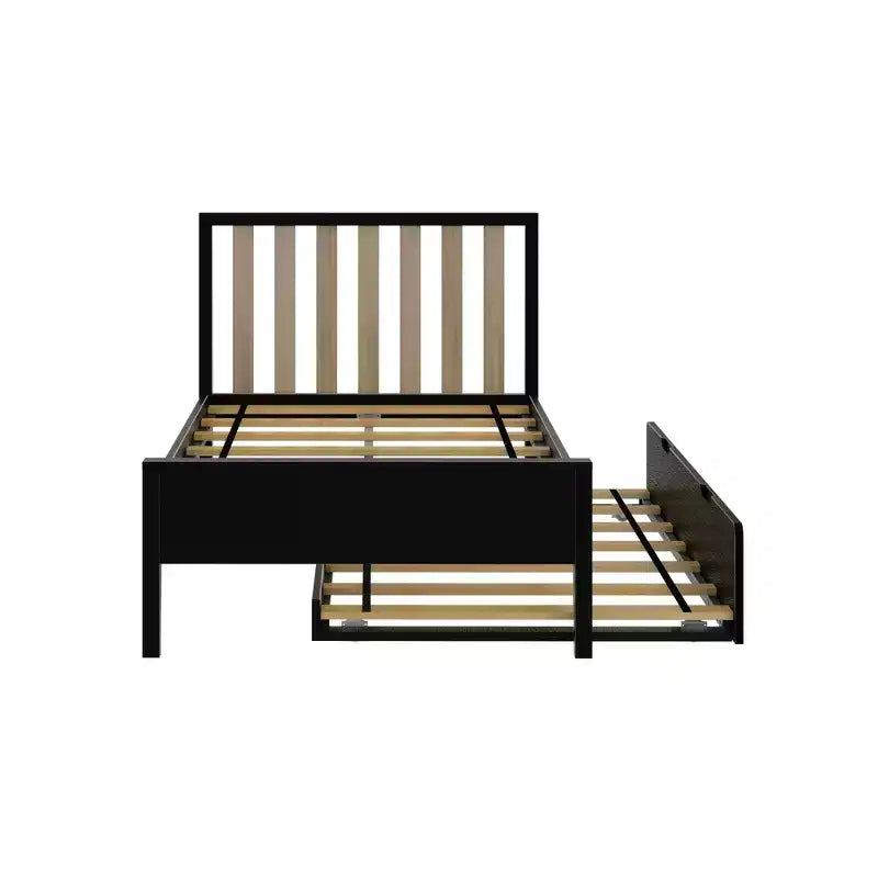 Letto a una piazza e mezza scandinavo Max & Lily con letto estraibile a una piazza e mezza