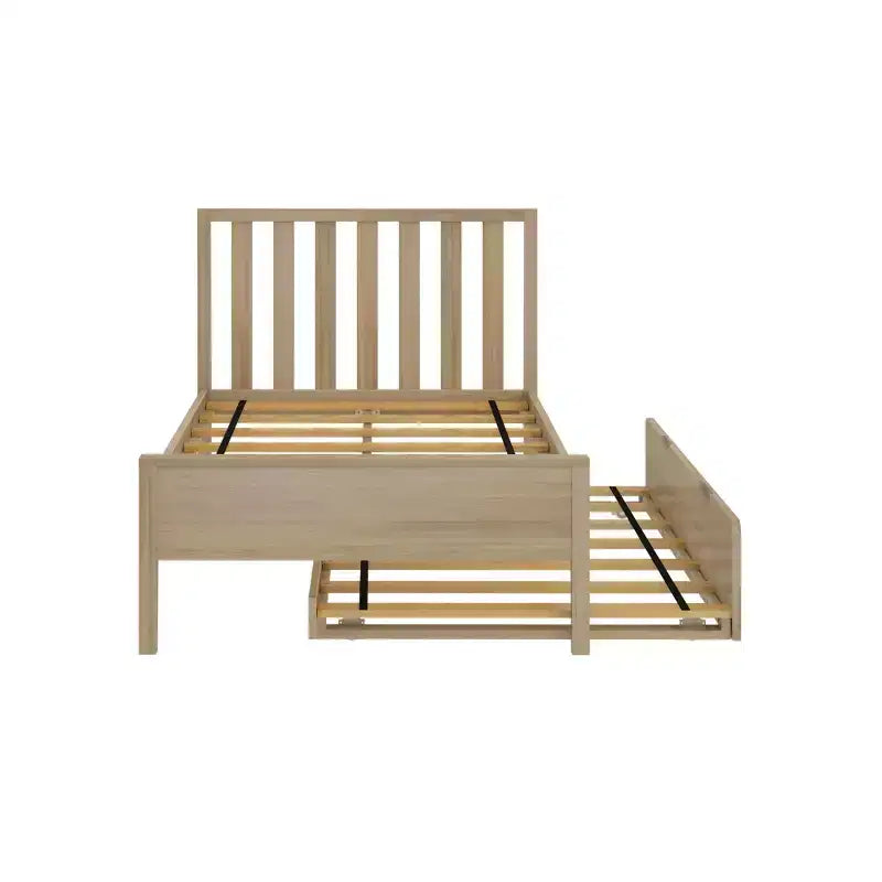 Letto a una piazza e mezza scandinavo Max & Lily con letto estraibile a una piazza e mezza