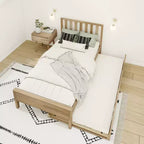 Letto a una piazza e mezza scandinavo Max & Lily con letto estraibile a una piazza e mezza