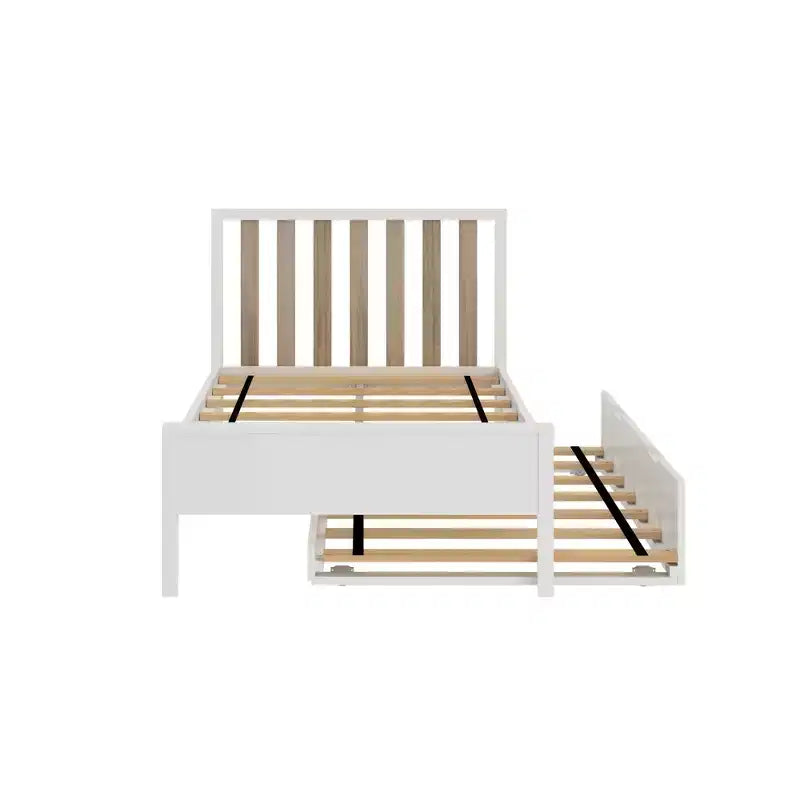 Letto a una piazza e mezza scandinavo Max & Lily con letto estraibile a una piazza e mezza