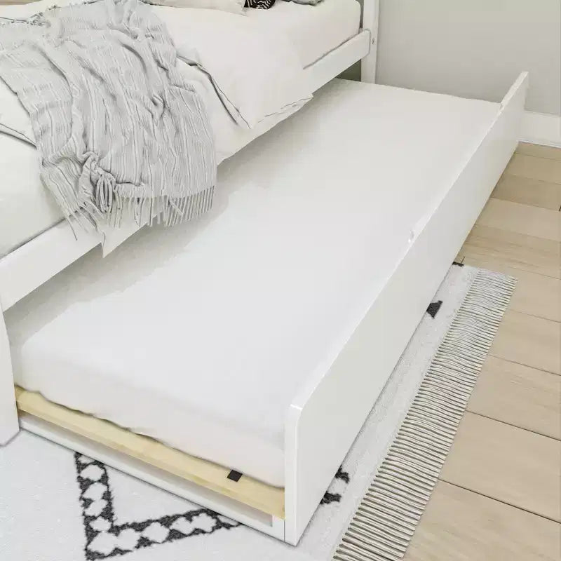 Letto a una piazza e mezza scandinavo Max & Lily con letto estraibile a una piazza e mezza